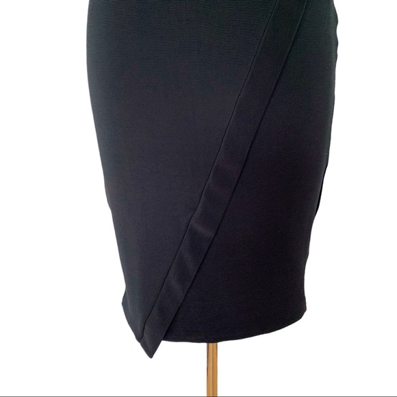 Zara black elastic pencil skirt size L - Picture 3 of 7